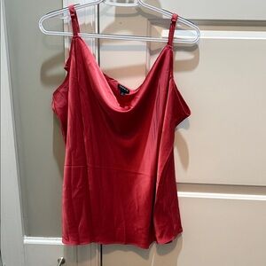 Elegant Pink Satin Women's Top